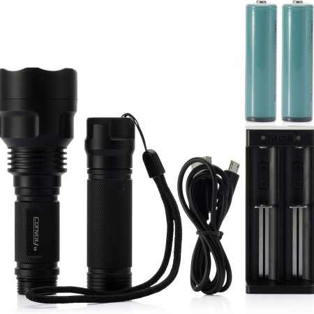 Convoy C8 + 365nm UV LED Flashlight with Patented Glass Filter